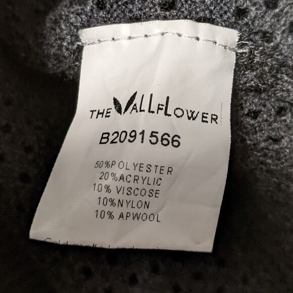 WALLFLOWER Oversized Fringe Wool Sweater L - Picture 7 of 8